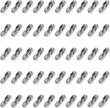 Stainless Steel Bead Ball Chain Connector Clasp Fasteners Bulk 50PCS 2.4Mm