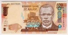 2017 Malawi 500 Kwacha 0417635 UNC Paper Money Banknotes Currency
