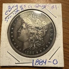 1884-O Morgan Silver Dollar - Nice toned
