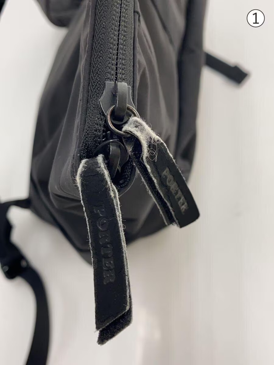 PORTER GIRL Backpack, Polyester, Black, Solid Col… - image 7