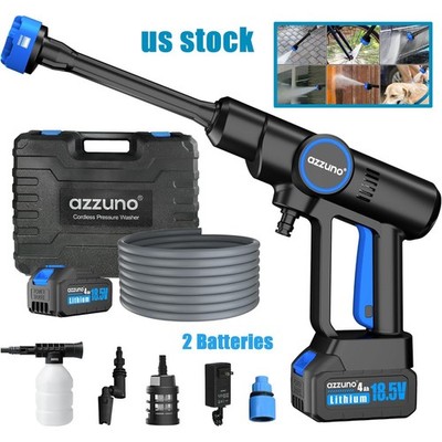 6 in 1 Cordless Power Washer Portable Pressure Washer Car Washer Gun 2  Batteries | eBay