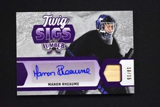 Manon Rheaume 2022 Leaf Lumber Twig Sigs Stick Autograph Signature Purple /15