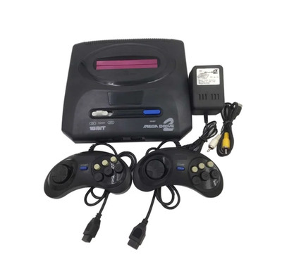 Retro 16-Bit Sega Mega Drive 2 Style Spielkonsole MD + 5 klassische Spiele enthalten
