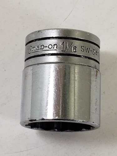 Snap On 1-1/16" 12 Point Socket 1/2" Inch Drive #SW341