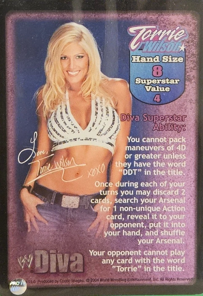 WWE RAW DEAL TORRIE WILSON 12 CARD LOT - Image 2 of 4