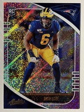 Josh Uche 2020 Panini Absolute Purple Rain RC 2/5 Michigan Wolverines