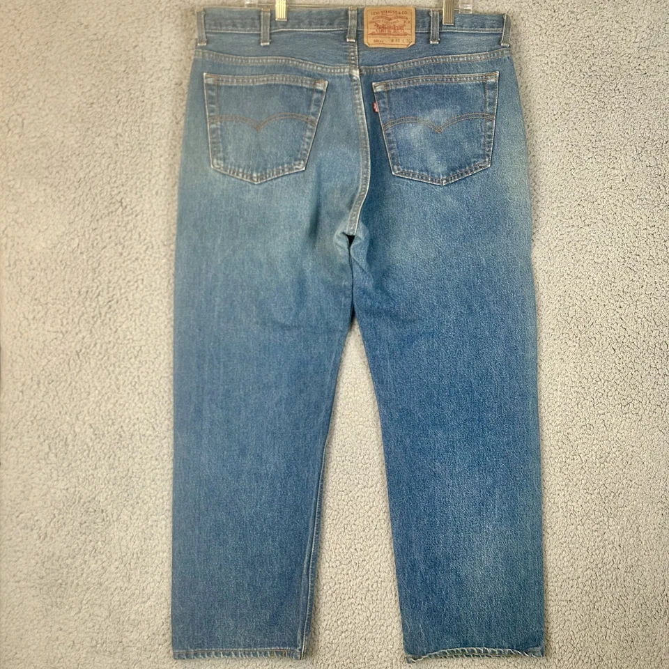 Pantalones de mezclilla vintage años 80 90 clásicos Levis 501 azules para hombre 36-28 botones EE. UU. Foto 2 de 4