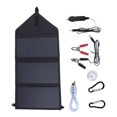 100W faltbare Solarpanel - Tragbares USB Solar Battery Ladegerät 3 Solarpanel