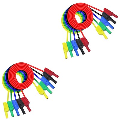  Set of 2 Bananen -Stecker -Anschlusskabel 4-mm-Bananenstecker-Testleitung