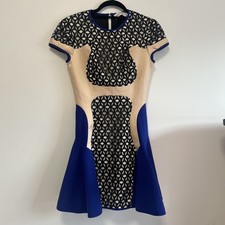 ALICE McCALL Angel on Wheels Mini Dress Cobalt Blue Size 8 EUC Racewear Party
