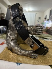 Max Mara Clip On Leather Belt Metal Hardware ...