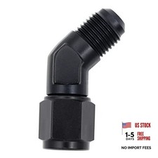 Female to Male Flare Swivel Fitting Adapter Union Coupler 6AN 45 Degree