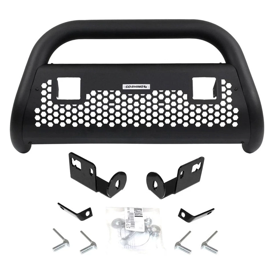 For Dodge Ram 3500 06-09 3" Rhino Charger RC2 LR Black Bull Bar w Skid Plate Foto 3 de 4