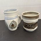 Vintage Signed Rowe 1970-1980 Wheel Thrown Stoneware Studio Cups Small 3 Inches