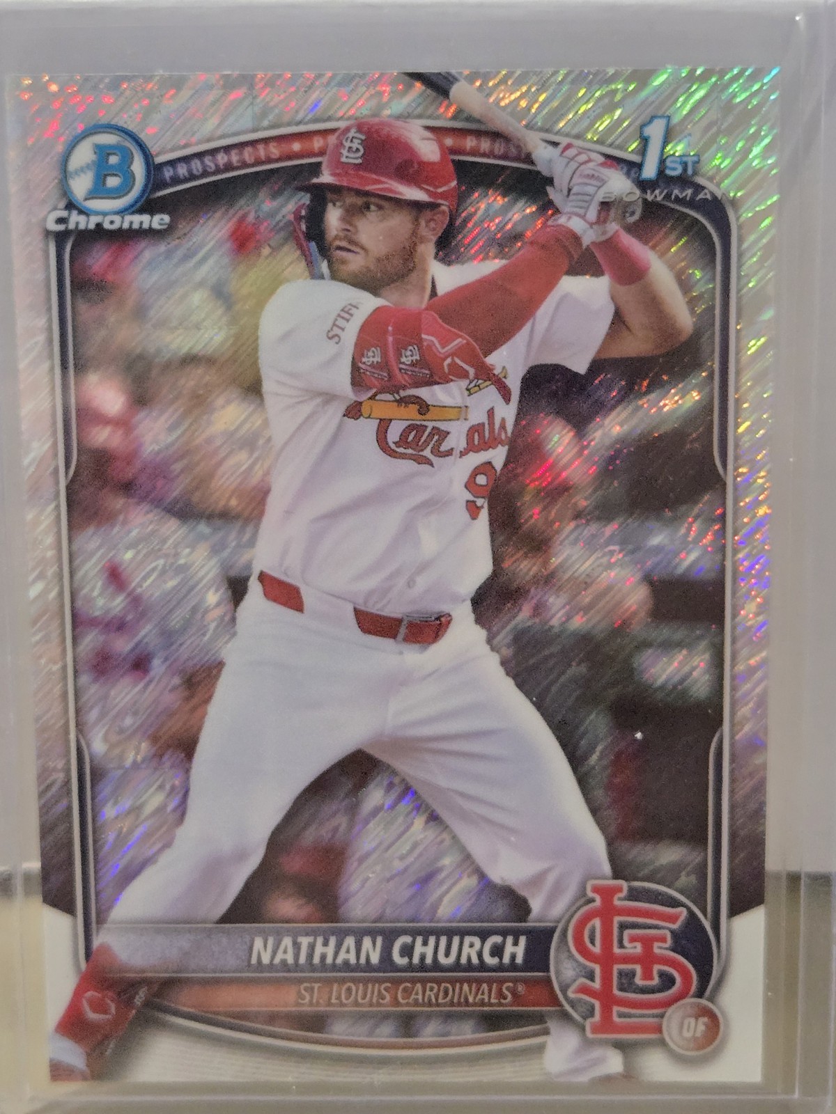 2025 Bowman Chrome #BCP-192 Nathan Church Shimmer Refractor