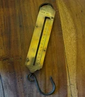 Salters Spring Balance 14lbs x 2oz Antique Brass Iron 31cm