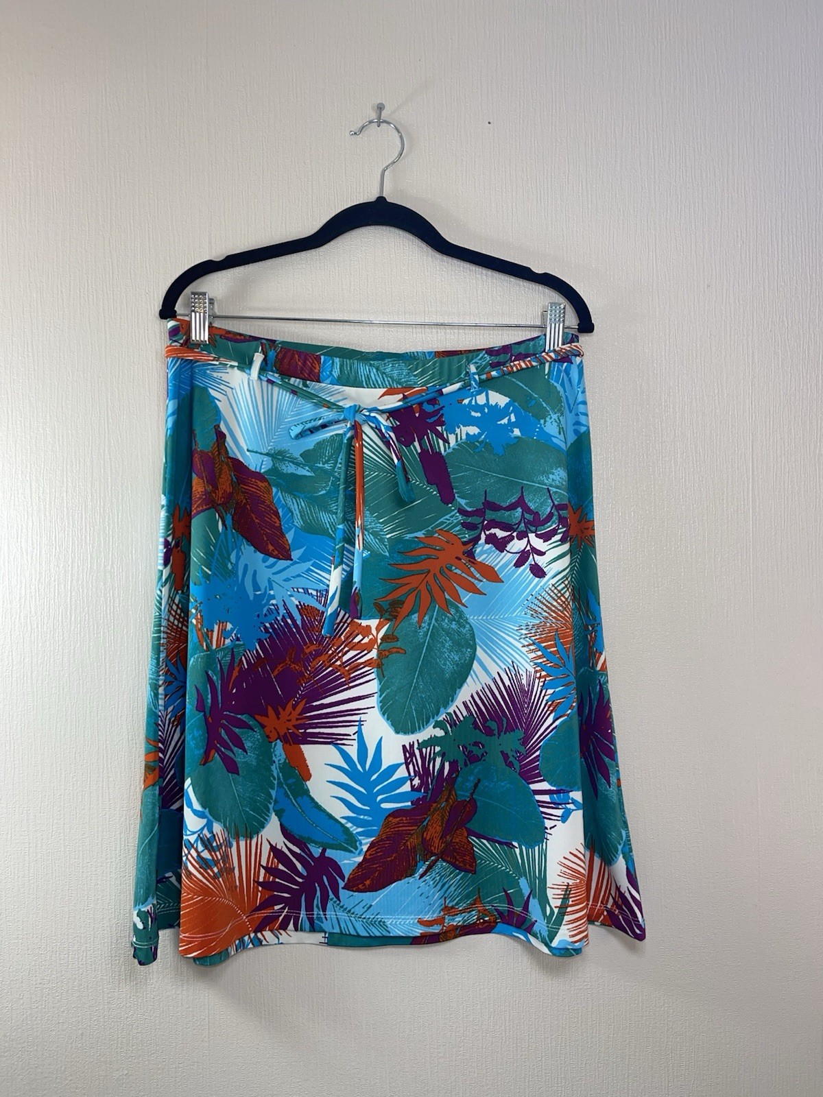 Michele Boyard Tropical Print Skirt UK 14/16 Holiday Summer Midi