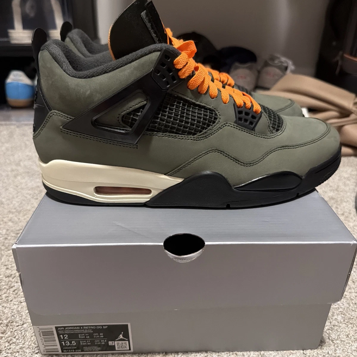 Undefeated x Air Jordan 4 Retro 2025 Green for Sale | Authenticity