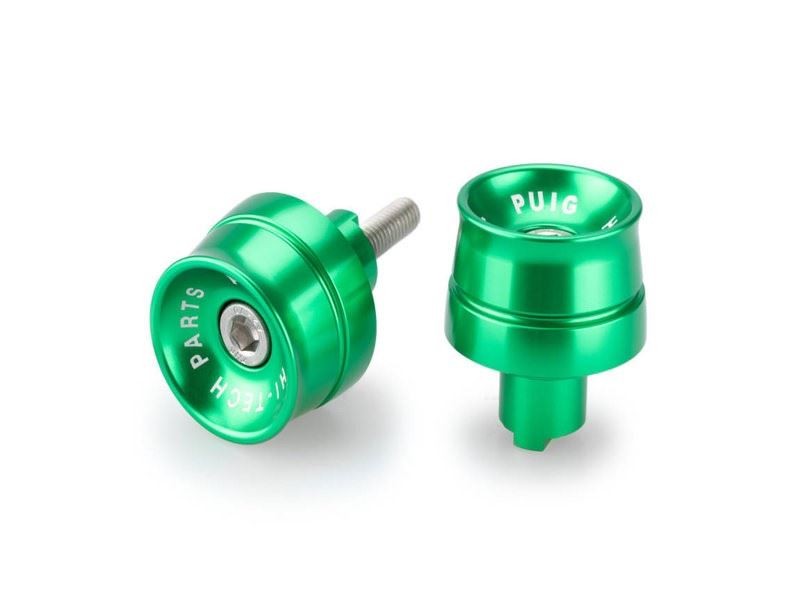 Puig Green Speed Bar Ends Kawasaki Ninja 7 Hybrid 2024-2025