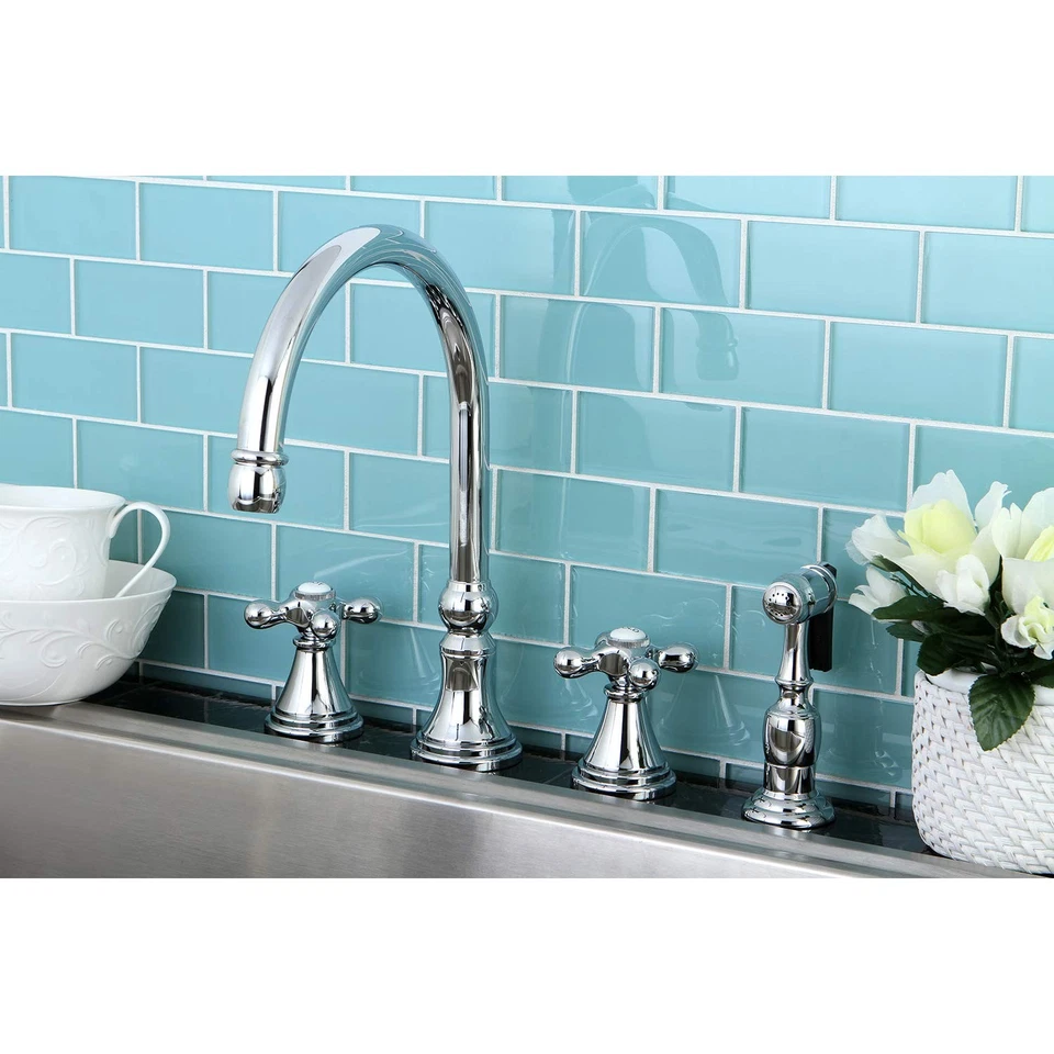 Elements of Design ES2791AXBS Madison 8" to 16" Widespread Kitchen Faucet - Image 3 of 3