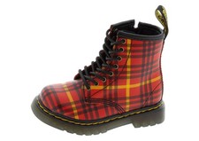 Dr. Martens Kid Collection 1460 Tartan Red Multi Size 8 Toddler