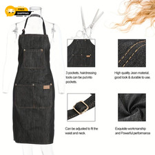Heavy Duty Denim Work Apron | Adjustable Tool Apron with Pockets for Men & Women