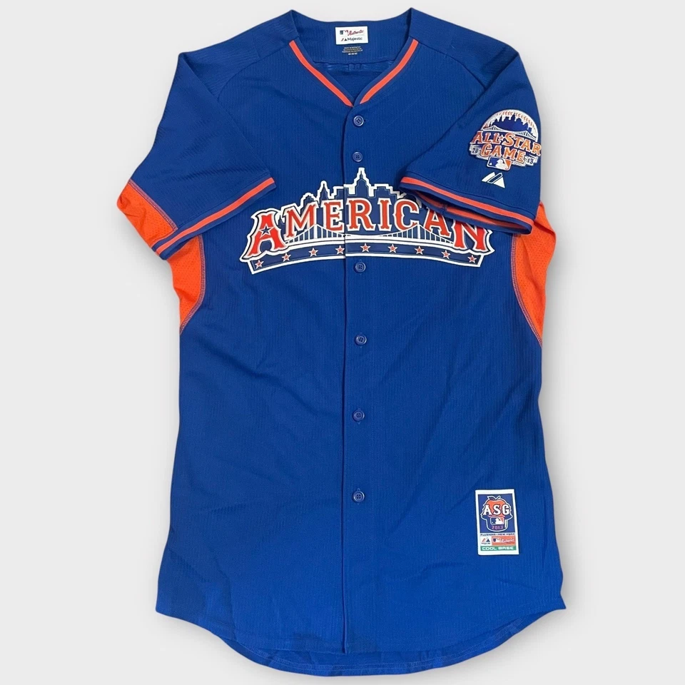 Majestic MLB Liga Americana Béisbol Juego de Estrellas Bateo Jersey Azul Talla 40 Foto 2 de 4