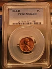1961-D Lincoln Cent Penny 1c PCGS MS66RD **RED** Gem