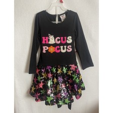 Counting Daisies Girls 2-Piece Halloween Tutu Dress  Leggings Hocus Pocus 7/8 M