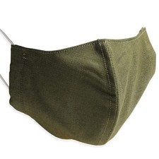 Quintetto Washable Denim Cloth Mask Adult Size Khaki Japan