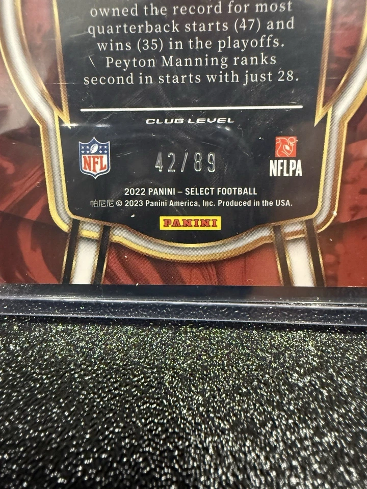 2022 Panini Select Tom Brady Dragon Scale Prizm /89 - Image 3 of 3