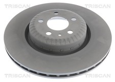 2x Bremsscheibe TRISCAN 8120 81005C f&uuml;r TESLA MODEL AWD Perfomance Performance