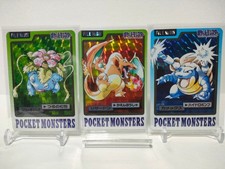 Pokemon Carddass Charizard Venusaur Blastoise Japanese