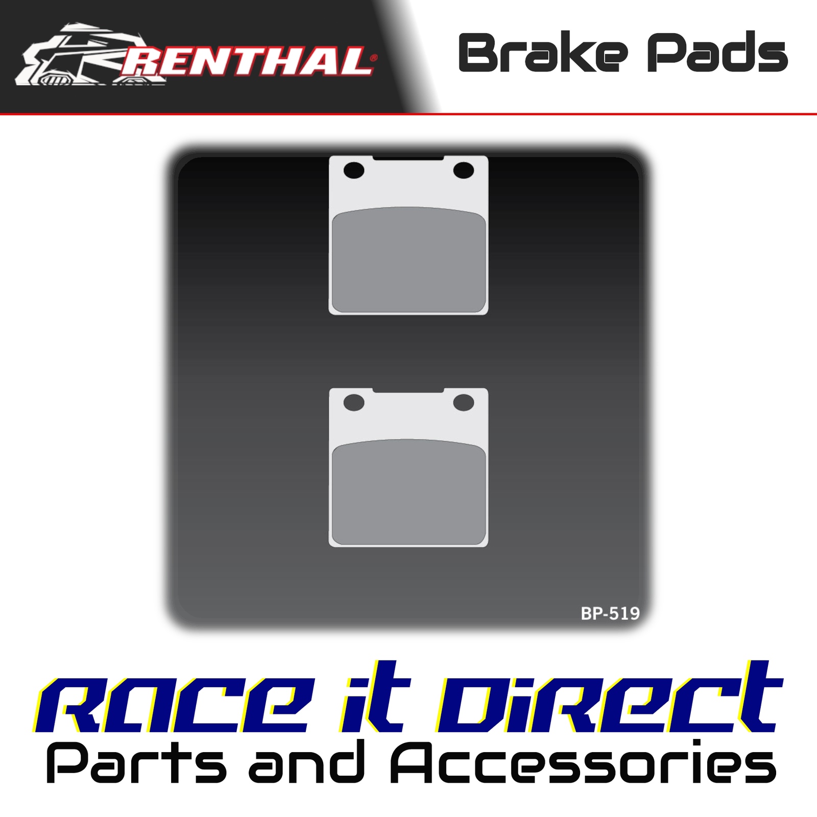 Rear Brake Pads for SUZUKI GSX 1300R Hayabusa 1999-2007 Renthal