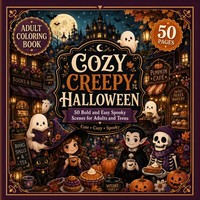 Halloween Malbuch FüR Erwachsene & Teens, Geister, Katzen, KüRbisse, Stressabbau