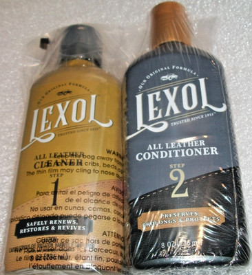 Lexol leather cleaner and conditioner kit 8oz bottles (C23)