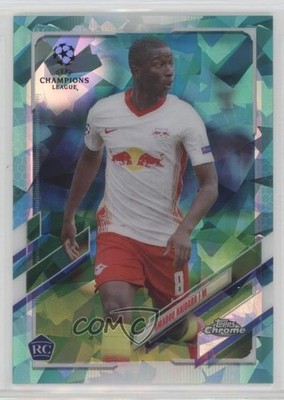 2020 Chrome UEFA Champions League Sapphire Aqua Amadou Haidara Rookie RC 0x5e