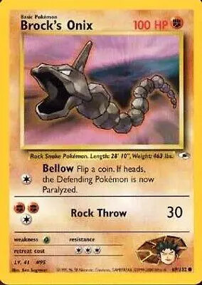 Brock's Onix - Pokemon Gym Heroes #69 NM