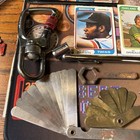 Junk Drawer Lot. Armstrong Utility Knife, Amethyst, Cards, Dice, Coin, Tool, USA — photo 8