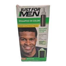 Just for Men Original Formula #H-60 JET BLACK Shampoo-In Hair Color
