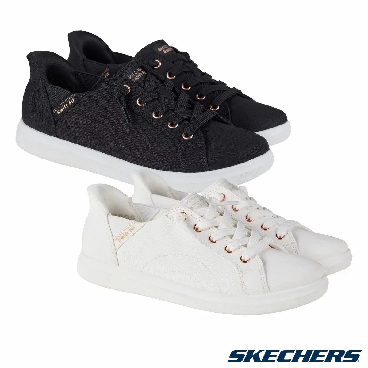 SKECHERS TRAINERS Womens Bobs SWIFT FIT Sketchers SLIP-INS Ladies Walking Shoes
Opens in a new windo