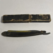 Antique Straight Razor Atkinson Bros. Bear in Mind Sheffield England Damaged