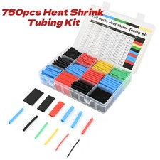 750Pcs Set Heat Shrink Tubing Kit Wire Shrink Wrap Tubing Shrink Ratio 2:1