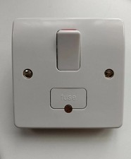 MK Logic Plus 13A Switched Fused Spur & Flex Outlet White Boiler Switch