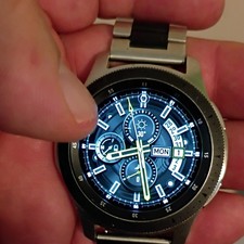 Samsung Galaxy Watch 46mm Silver Stainless Steel Band Bluetooth Fitness 4GB