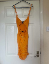BNWT Missguided Orange Cut-Out Mini Dress | UK 8