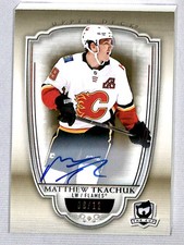 Matthew Tkachuk 2018-19 UD The Cup Gold Spectrum Auto /12 #9 Calgary Flames