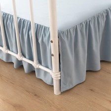 Bed Skirt Full Size Ruffled Bed Skirt with Split Corners, 18 Inch Drop Dust R...