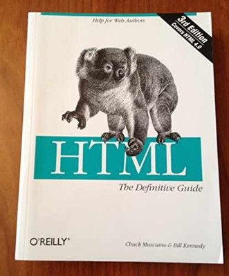 HTML: The Definitive Guide - Paperback, by Musciano Chuck; Kennedy - Acceptable