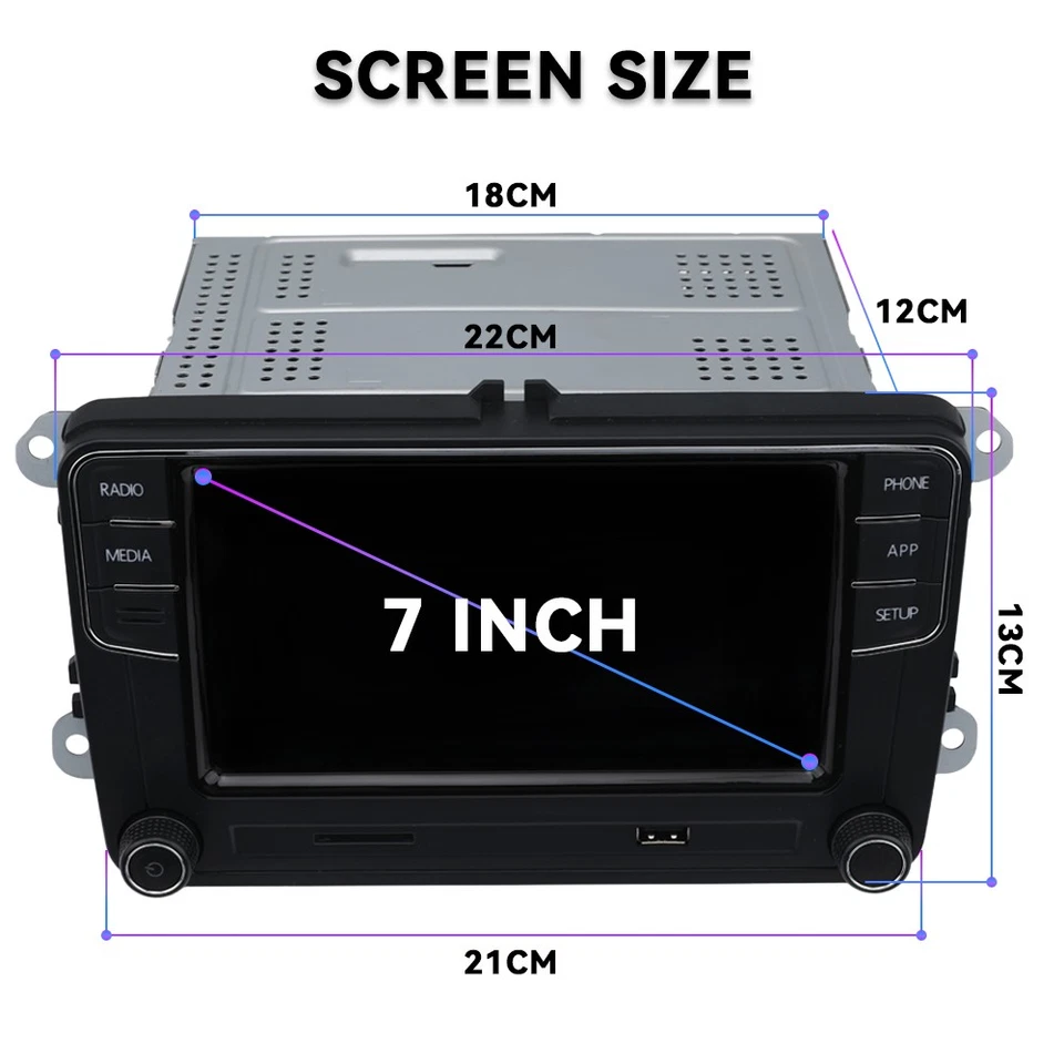 7" NONAME RCD330 RCD780 RCD360PRO 3 Plus 187B Android Auto Carplay Radio Für VW - Bild 4 von 4